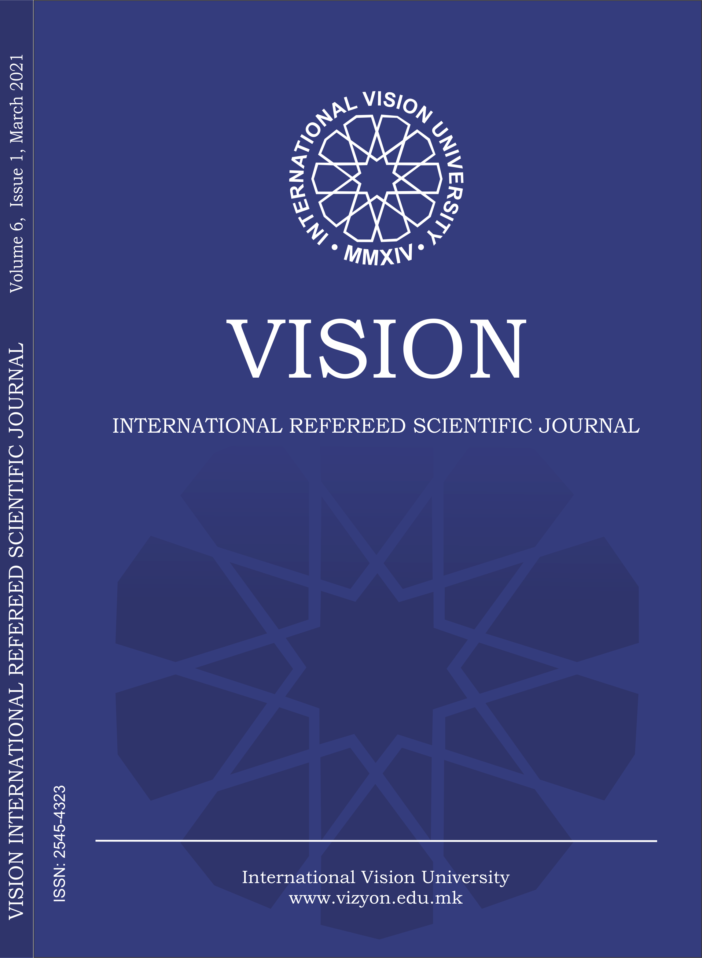 					View Vol. 6 No. 1 (2021): Vision Journal
				